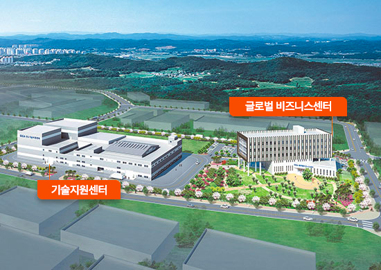 친환경자동차 부품클러스터 조성(기술지원센터, 글로벌 비즈니스센터) 이미지입니다.