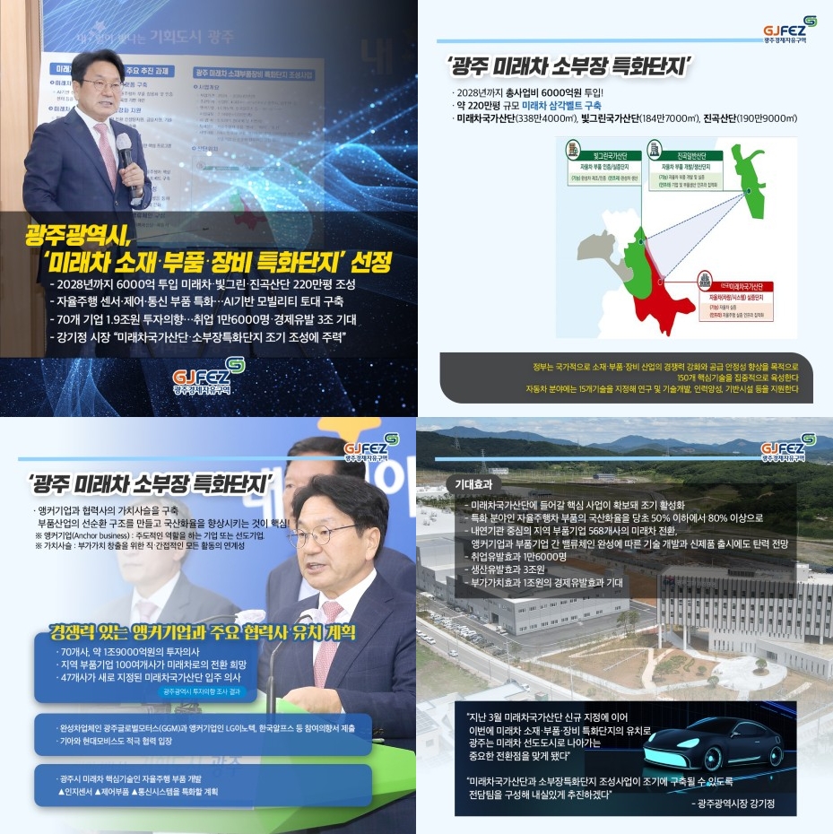 광주광역시, ‘미래차 소재‧부품‧장비 특화단지’ 선정1