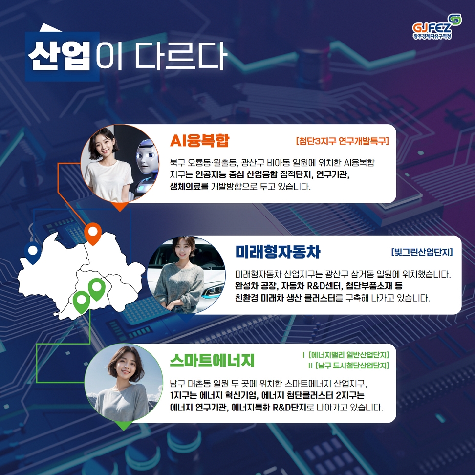 AI홍보모델 경자씨가 알려주는 '광주경제자유구역'3
