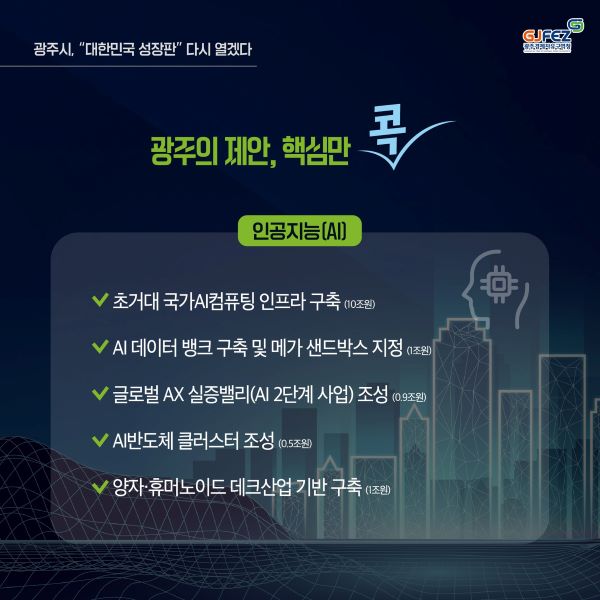 광주, 제21대 대선에 81조 규모 ‘3대 성장전략’ 제안!6