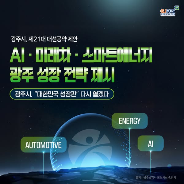 광주, 제21대 대선에 81조 규모 ‘3대 성장전략’ 제안!1